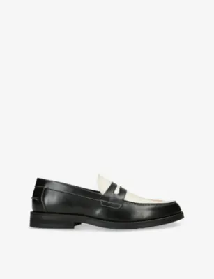 DUKE & DEXTER Wilde Pin Up Leather Penny Loafers - EUR 41 / 7 UK MEN