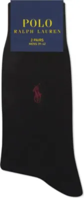 POLO RALPH LAUREN Fil d'Ecosse cotton socks - 5.5-8 in BLACK – Mens | Underwear & socks | Socks | Plain Socks