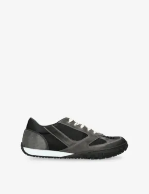 GIVENCHY Glide Suede and Mesh Trainers - EUR 42.5 / 8.5 UK MEN in BLACK – Mens | Trainers | Lace up trainers