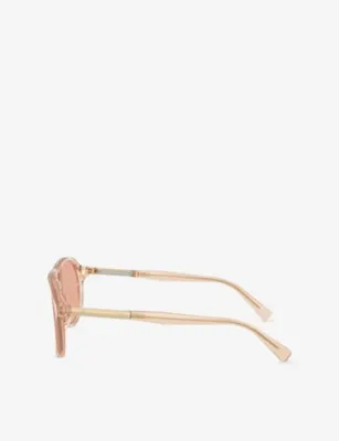 BRUNELLO CUCINELLI BC4025S Pilot-Frame Acetate Sunglasses detail 2