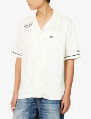 NEW ERA Graphic Revere-Collar Short-Sleeve Rayon Shirt detail 3