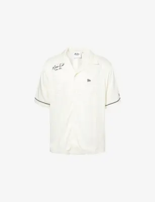 NEW ERA Graphic Revere-Collar Short-Sleeve Rayon Shirt