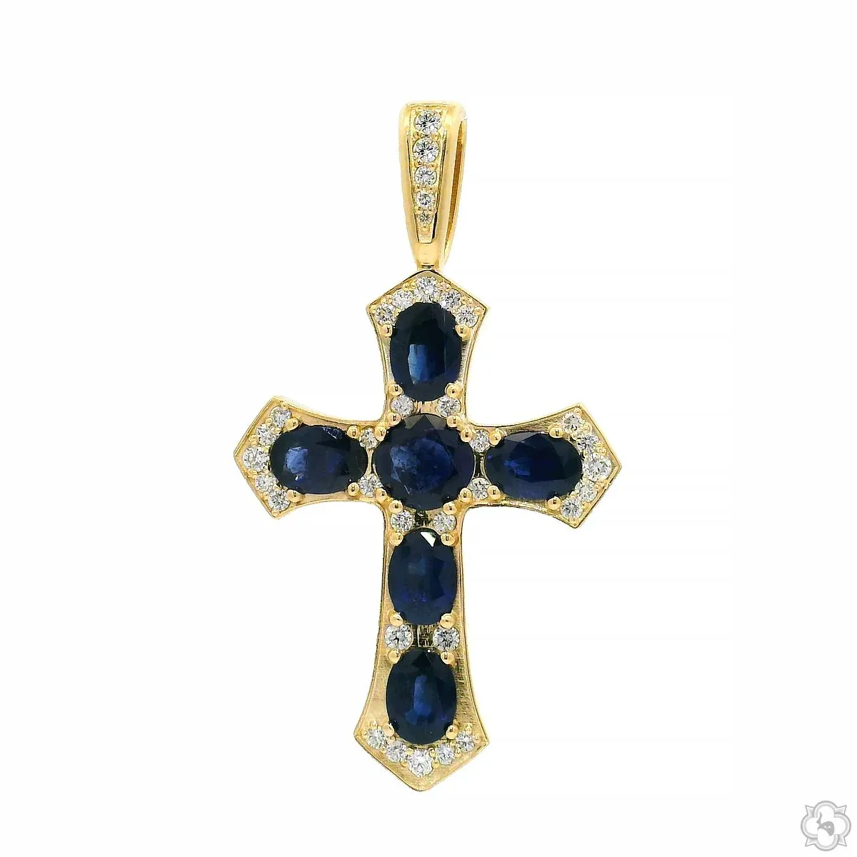 RINA - For Him CUSTOM Midnight Royalty Cross 70499 in Rose Gold – Pendant