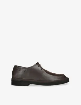 GRENSON Hubert Suede and Leather Derby Shoes - EUR 44 / 10 UK MEN in Dark Brown – Mens | Smart shoes | Derby shoes