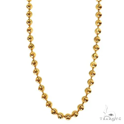 JALGAS - SKYLINE JEWELRY 10K Yellow Gold Moon Cut Chain 3mm 67125 in 22 Inches – Chain