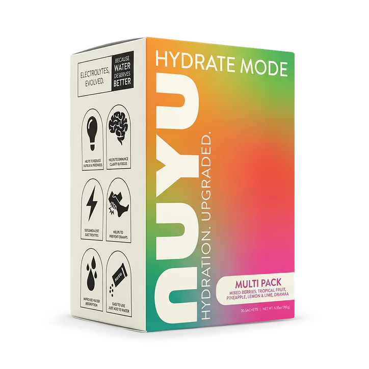NUYU Hydrate Mode Mixed Multi-Pack 30 Sachets