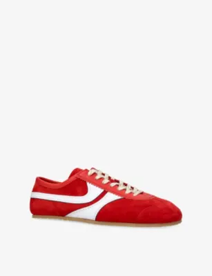 DRIES VAN NOTEN Dustin Leather Trainers - EUR 46 / 12 UK MEN in RED, additional product view 3