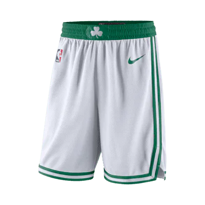 Nike Boston Celtics Men's Nike NBA Swingman Shorts - White/Clover/Clover