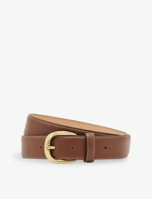 REISS Pierce Pebble Leather Belt - 32 in TAN – Mens | Belts