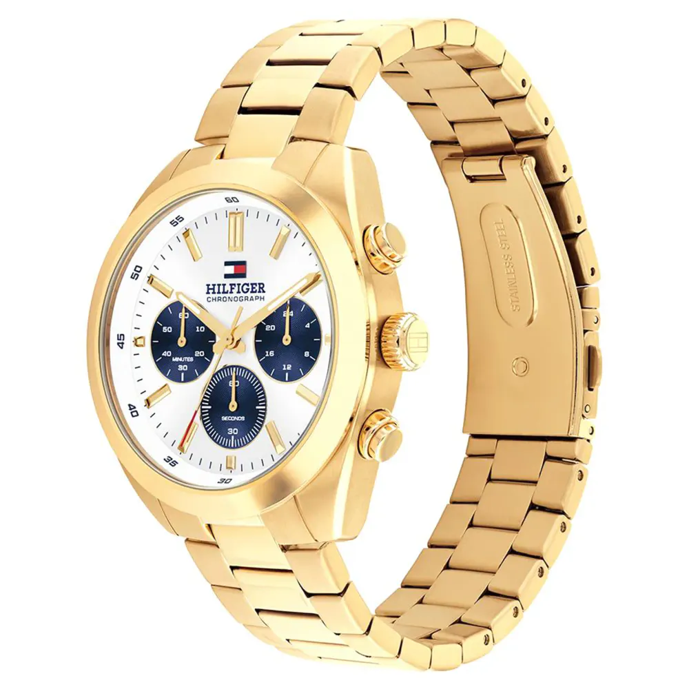Tommy Hilfiger Hudson Stainless Steel White Dial Mens Watch detail 2