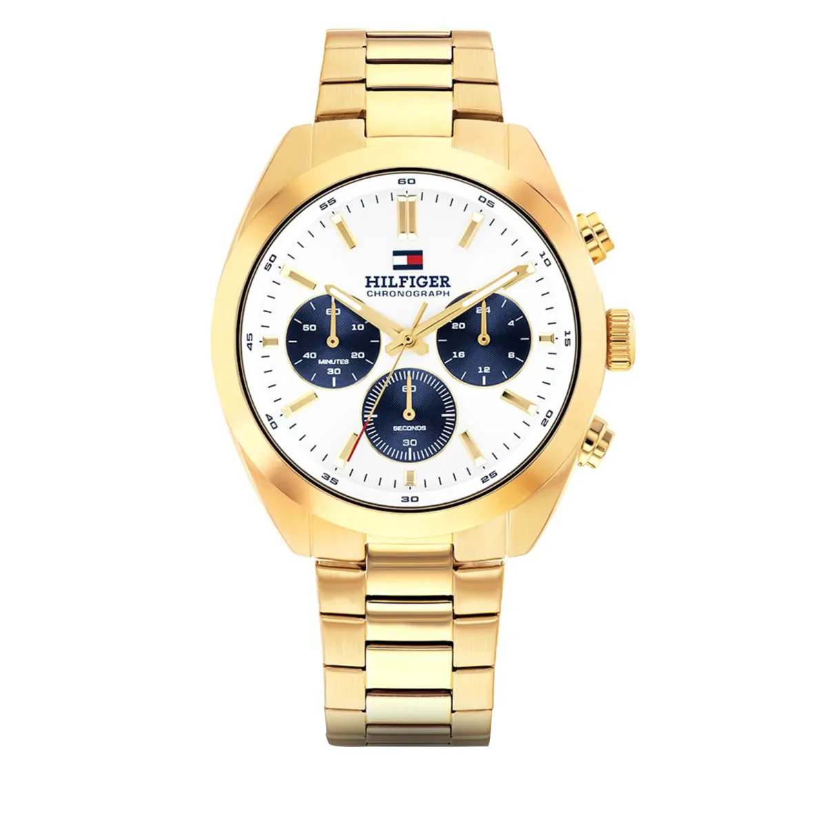 Tommy Hilfiger Hudson Stainless Steel White Dial Mens Watch