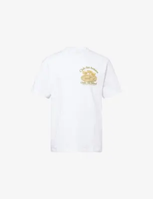 ONLY THE BLIND Club Des Artistes Logo-Print Cotton T-Shirt