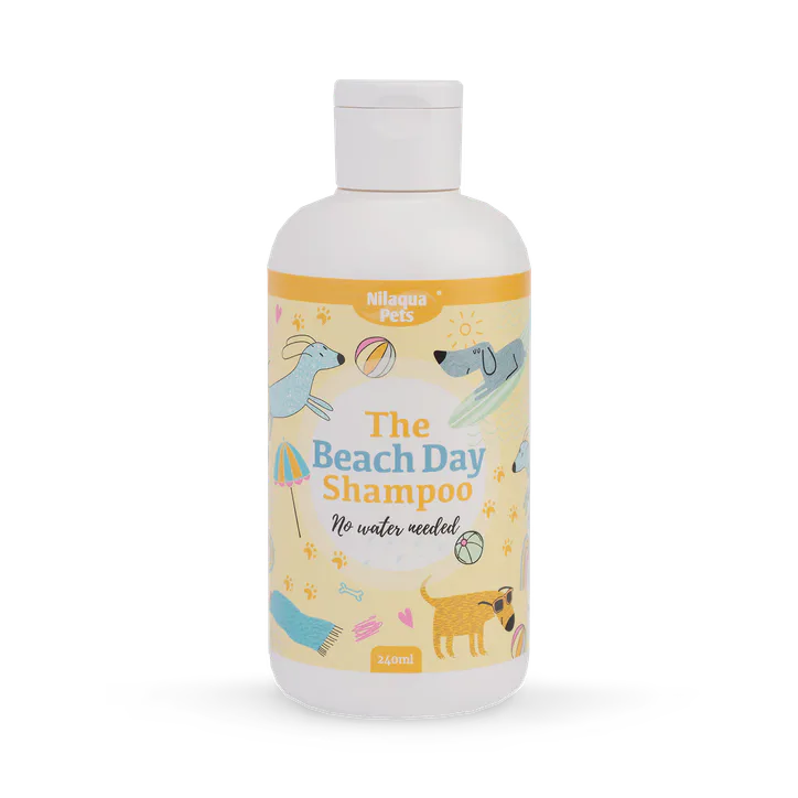 Nilaqua Pets Beach Day, Towel Off Pet Shampoo For Sea Salt & Sand 240ml