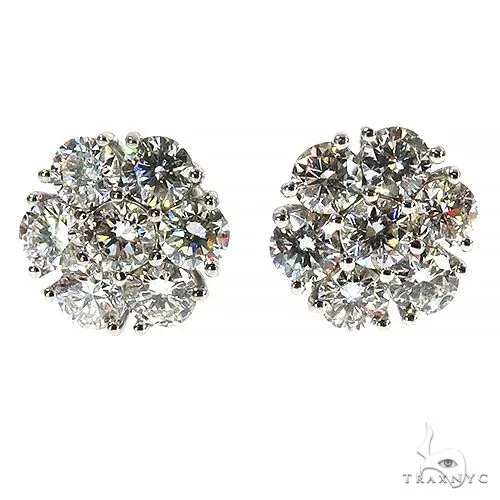 AHMED - For Him CVD 15 Pt Flower Diamond Earrings 68029 in Rose – Earrings