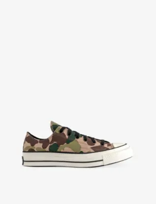 CONVERSE All Star Ox 70 S Canvas Trainers - 9 in HODGMAN CAMO WARM QUARRY – Mens | Trainers | Lace up trainers