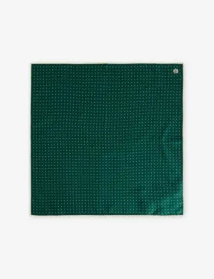 DUNHILL Polka-Dot Silk Neckerchief