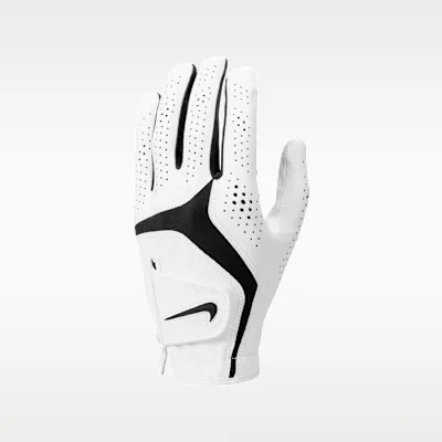 Nike Dura Feel 10 Golf Glove (Left Hand) - Pearl White/Pearl White/Black