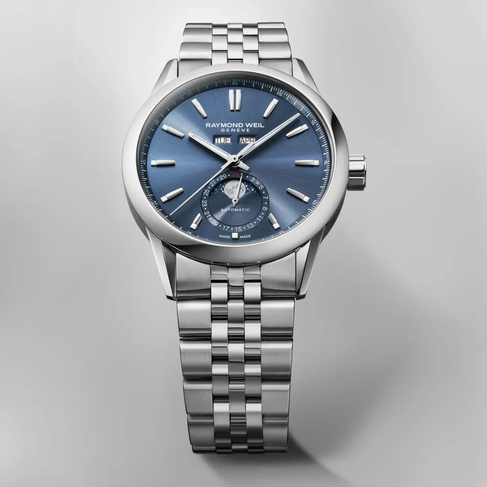 Raymond Weil Freelancer Complete Calendar 40mm Mens Watch Blue in Blue, additional product view 2