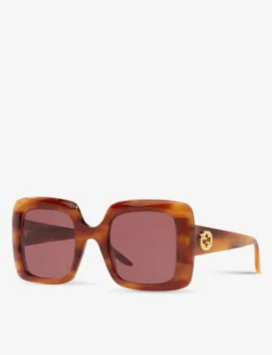 GUCCI GG0896S square-frame acetate sunglasses detail 2