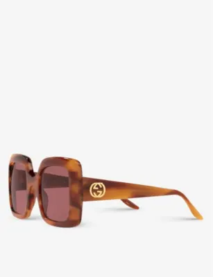 GUCCI GG0896S square-frame acetate sunglasses detail 3