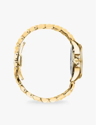 THOMAS SABO WA0395-264-207 Divine Rainbow yellow gold-tone stainless-steel and cubic zirconia quartz watch detail 2