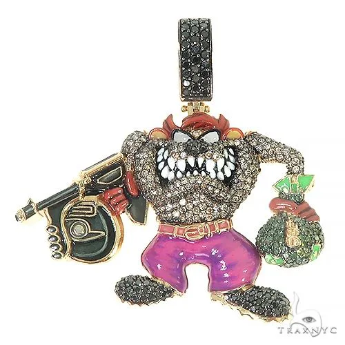 RINA - For Him CUSTOM Custom Made Tasmanian Devil Diamond Pendant 66387 in Rose Gold – Pendant