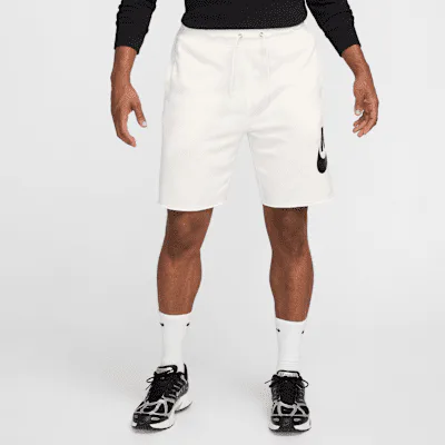 Nike Club Men's French Terry Alumni Shorts - Sail/Sail/Black in Sail/Sail/Black – Nike men's and unisex