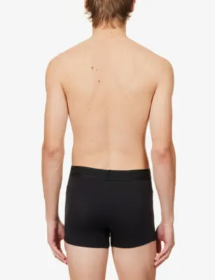 CHE Elasticated-waistband pack of three stretch-woven trunks detail 3