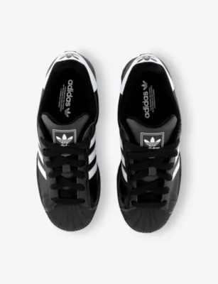 ADIDAS Superstar II Pony-Hair Leather Low-Top Trainers - EUR 39 / 5 UK MEN in CORE BLACK WHITE CORE BL, additional product view 2