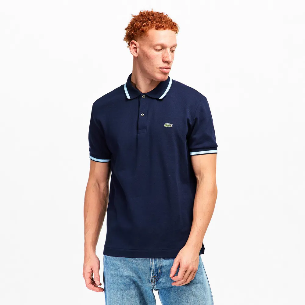 Lacoste Men's Tipped Short-Sleeve Polo Shirt detail 3