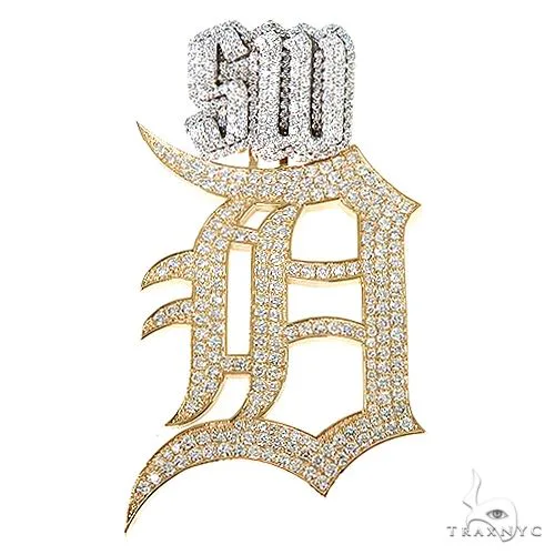 RINA - For Him CUSTOM Custom Made 'D' Logo Diamond Pendant 67080 in Rose Gold – Pendant