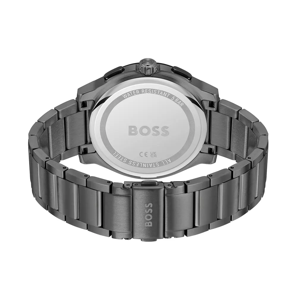 BOSS Peak 2.0 44mm Mens Watch Black in Black, additional product view 3