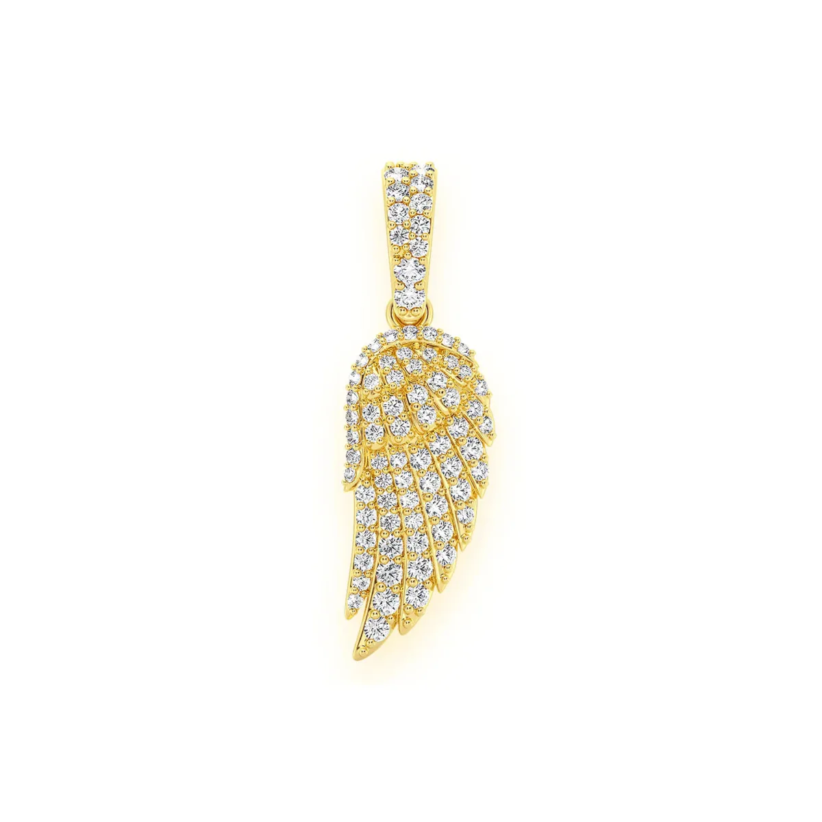For Him Angel Wing Feather Diamond Pendant in 0.45ctw / Rose Gold – Pendant