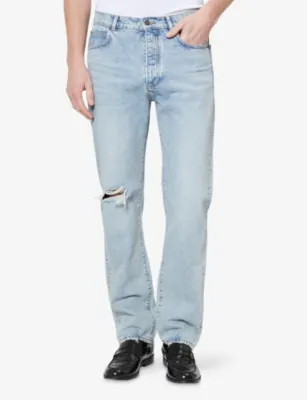 THE KOOPLES Distressed Straight-Leg Jeans detail 3