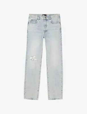 THE KOOPLES Distressed Straight-Leg Jeans