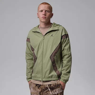 Jordan Brooklyn Men's Hooded Draft Jacket - Alligator/Alligator/Velvet Brown/Velvet Brown