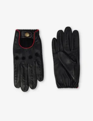 DENTS Silverstone touchscreen leather driving gloves - M