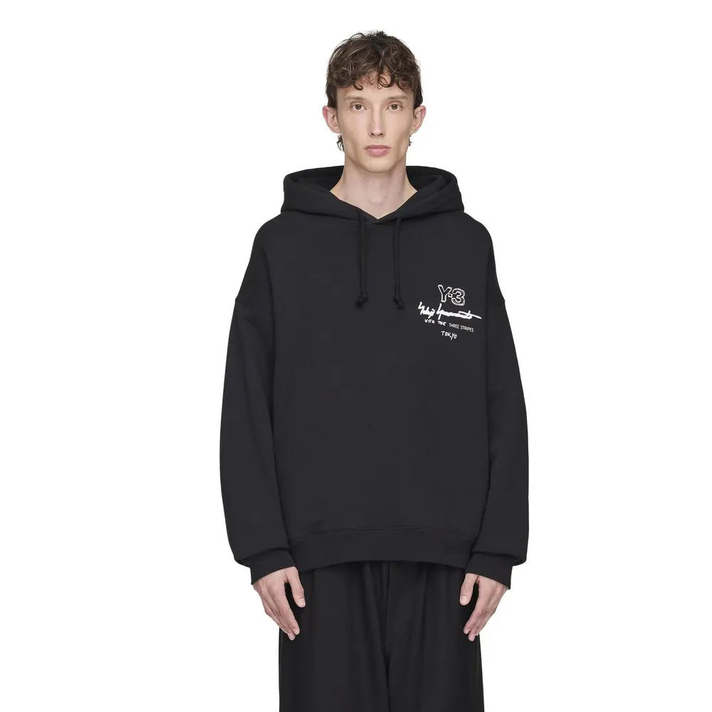 Y3 Men's Pull Over Hoodie detail 3