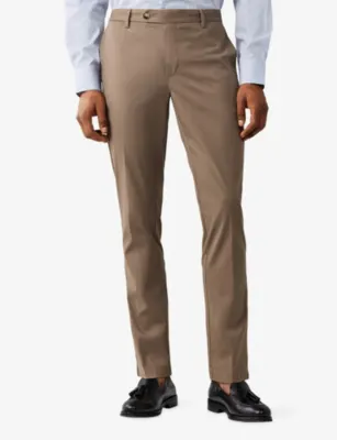 HACKETT Kensington Ribbed Slim-Fit Stretch Cotton-Blend Chinos detail 3