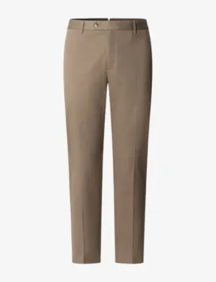 HACKETT Kensington Ribbed Slim-Fit Stretch Cotton-Blend Chinos