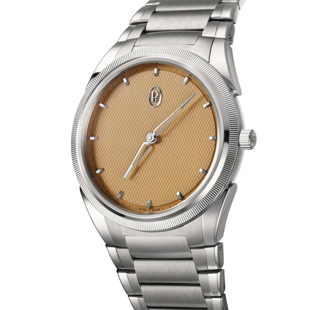 Parmigiani Fleurier TONDA PF Micro Rotor No Date Steel Platinum Golden Siena 40mm Mens Watch in Orange, additional product view 2