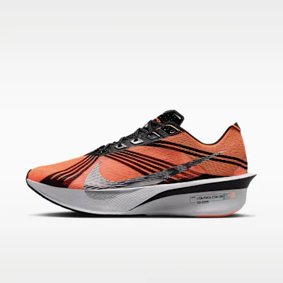 Nike Vaporfly 4 x DISTANCE Men's Road-Racing Shoes - Total Orange/Black/White/Metallic Silver