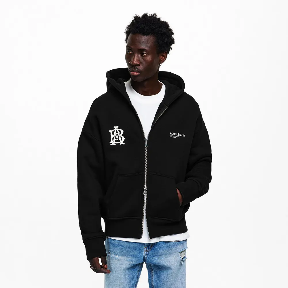 about:blank Men's Zip Hoodie detail 3
