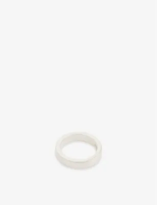 SERGE DENIMES Loyalty sterling-silver ring - U detail 3
