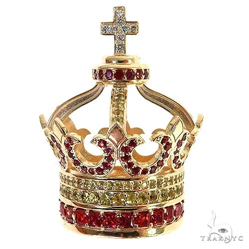 RINA - For Him DISCORD MAX Sapphire Diamond Crown Pendant 68841 in Rose Gold – Pendant