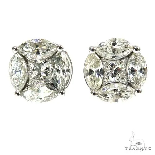 RINA - For Him CUSTOM Marquise Diamond Earrings 67557 in Rose Gold – Earrings