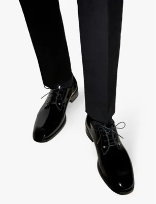 CHRISTIAN LOUBOUTIN Chambeliss patent-leather Derby shoes - 14 detail 2