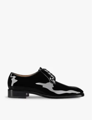 CHRISTIAN LOUBOUTIN Chambeliss patent-leather Derby shoes - 14