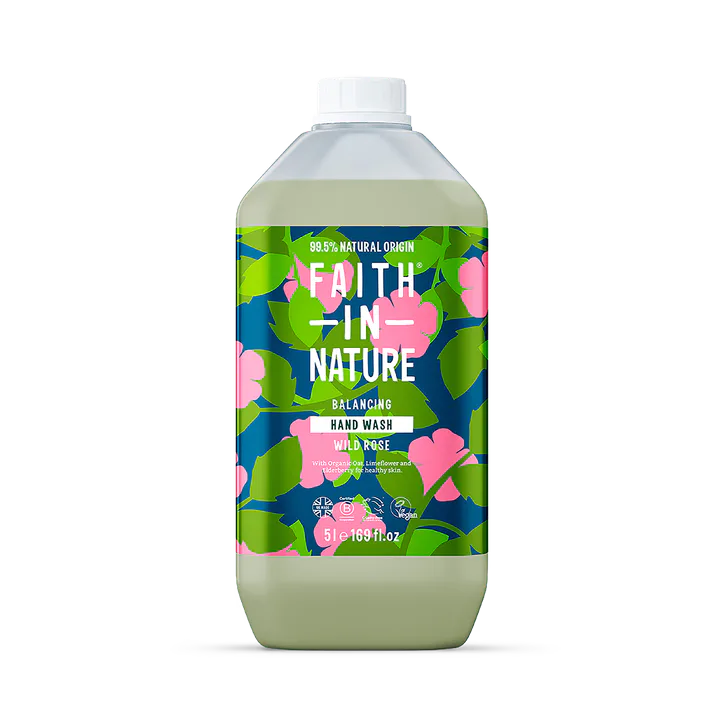 Faith in Nature Hand Wash Wild Rose 5L