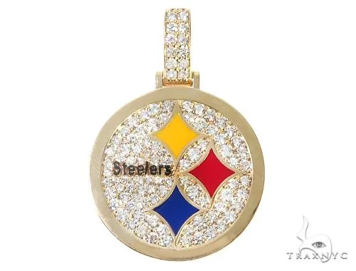 RINA - For Him CUSTOM 14K Yellow Gold Small Custom Steelers Pendant 65227 in Rose Gold – Pendant